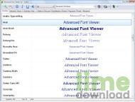 Advanced Font Viewer