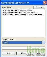 Easy Subtitle Converter