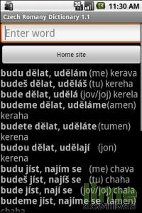 Česko - romský slovník pro Android