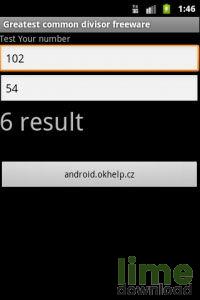Nejvyšší společný dělitel - hra pro Android