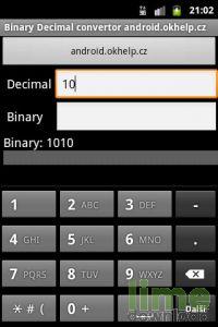 Binary to Decimal to Binary converter for Android