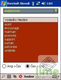 Anglicko - český slovník pro PocketPC