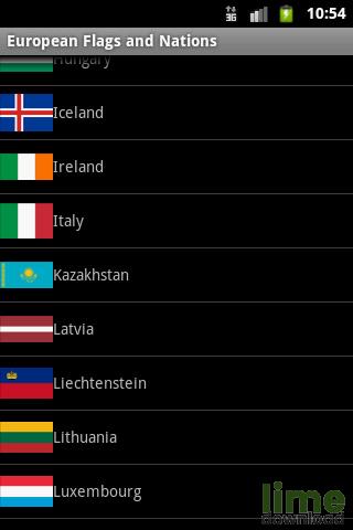 Vlajky států - Evropa - pro Android