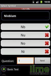 Periodická tabulka - Android software