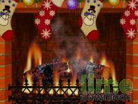 Christmas Decorated Fireplace Screensaver