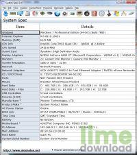 System Spec