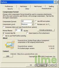 PowerArchiver Plug-in pro Outlook