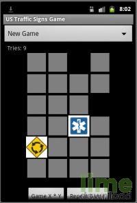Dopravní značky v USA - Pexeso pro Android