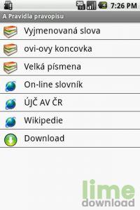 A pravidla pravopisu pro Android