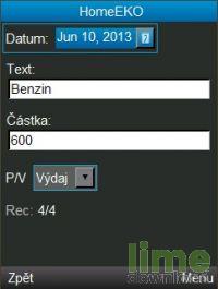 Mobilní aplikace HomeEKO