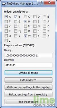 NoDrives Manager