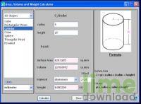 Area, Volume and Weight Calculator