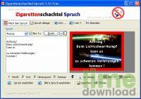 Zigarettenschachtel-Spruch