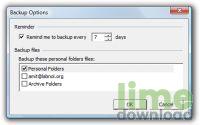 Personal Folders Backup