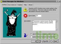 Error Messages for Windows