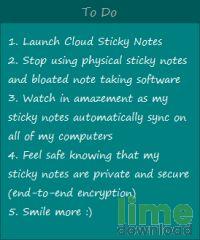 Cloud Sticky Notes