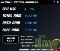 Webtile System Monitor