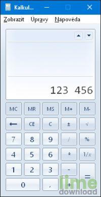 Kalkulačka z Windows 7