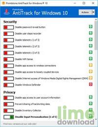 AntiTrack for Windows 10