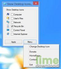 Show Desktop Icons
