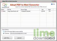 Adept PDF do HTML Converter