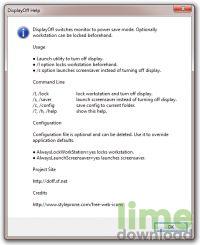 Display Power Off Utility