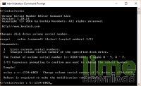 Volume Serial Number Editor Command Line