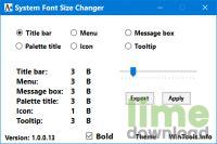 System Font Size Changer