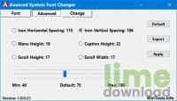 Advanced System Font Changer