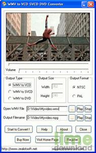 WMV to VCD SVCD DVD Converter