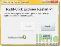 Right-Click Explorer Restart
