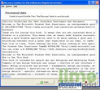 Recovery Toolbox for Word