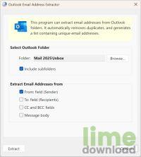 Outlook Email Address Extractor