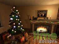 Christmas Fireplace 3D Screensaver