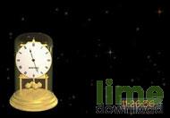 3D hodiny - zima