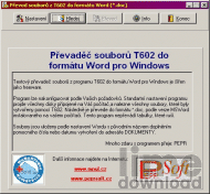 Převaděč souboru z T602 do Wordu