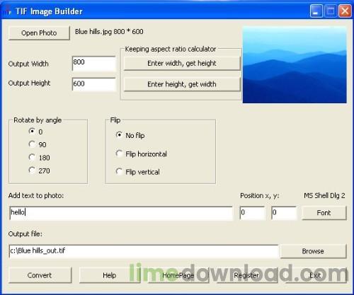 TIF Image Builder
