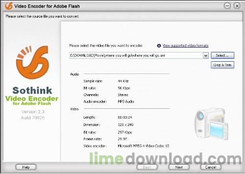 Sothink Video Encoder for Adobe Flash