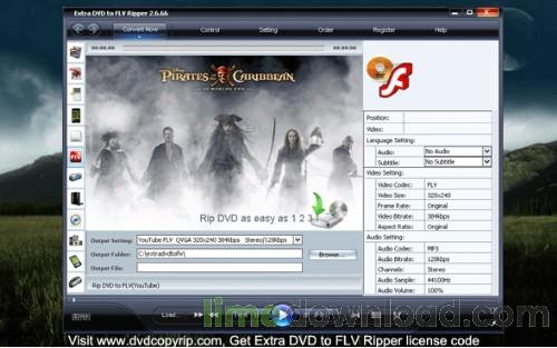 Extra DVD to FLV Ripper