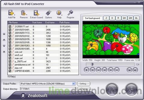 All Flash SWF to iPod Converter