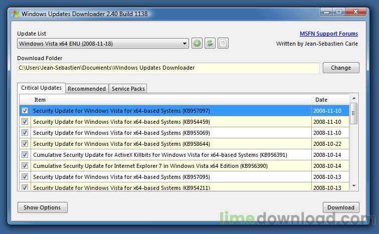 Windows Updates Downloader