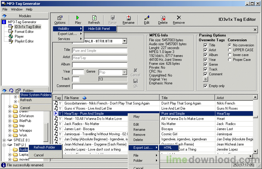 MP3-Tag Generator