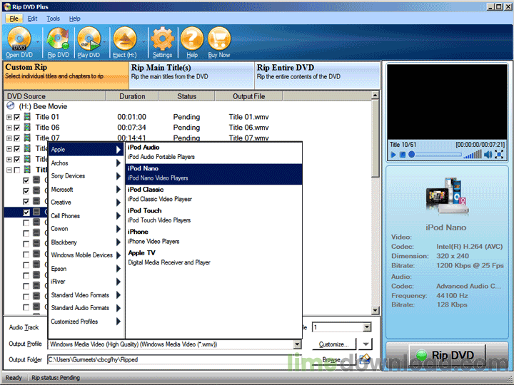 Rip DVD Plus
