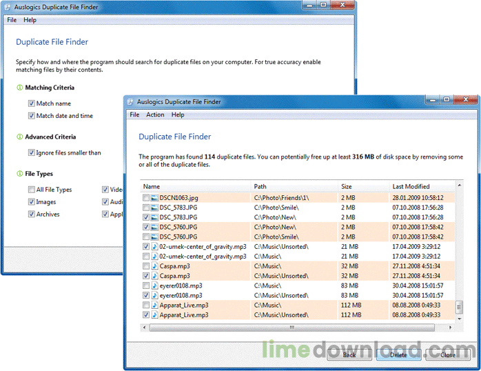 Auslogics Duplicate File Finder