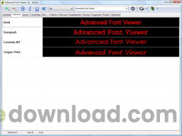 Advanced Font Viewer