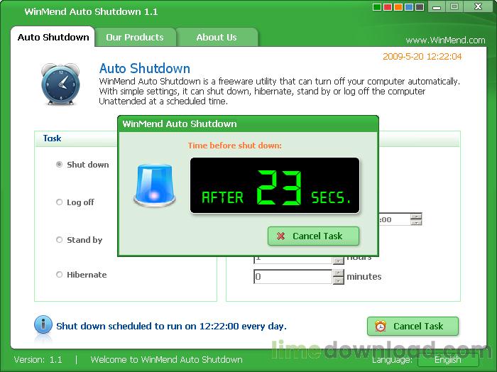 WinMend Auto Shutdown