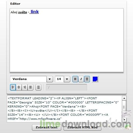 HTML editor - MF Software