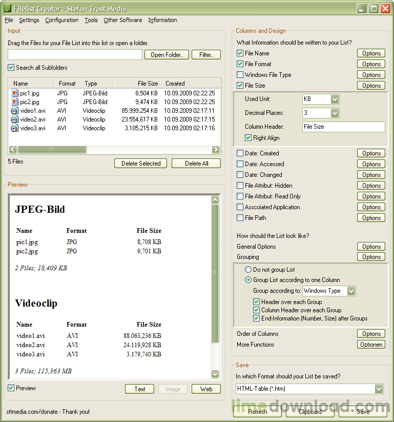 Filelist Creator