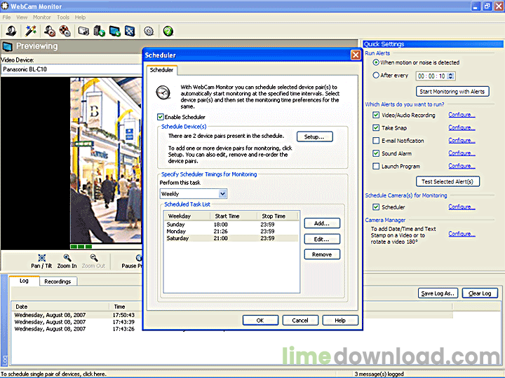 WebCam Monitor