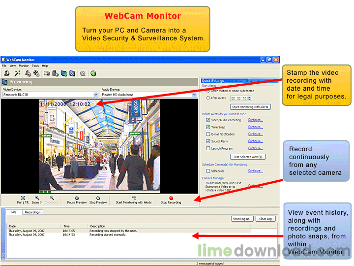 WebCam Monitor